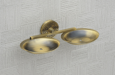 Dual Brass Soap Dish